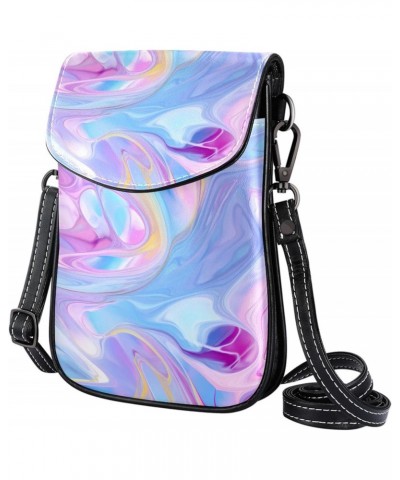 Crossbody Bags for Women,Crossbody Bag Men,Small Sling Bag,Blue Marble Pattern Abstract,Crossbody Purse $11.27 Crossbody Bags