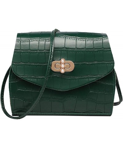 Shoulder Handbag Bag Bag Messenger Ladies Fashion All- Bag Leather Shoulder Bag for Men (Red, One Size) Green $10.56 Totes