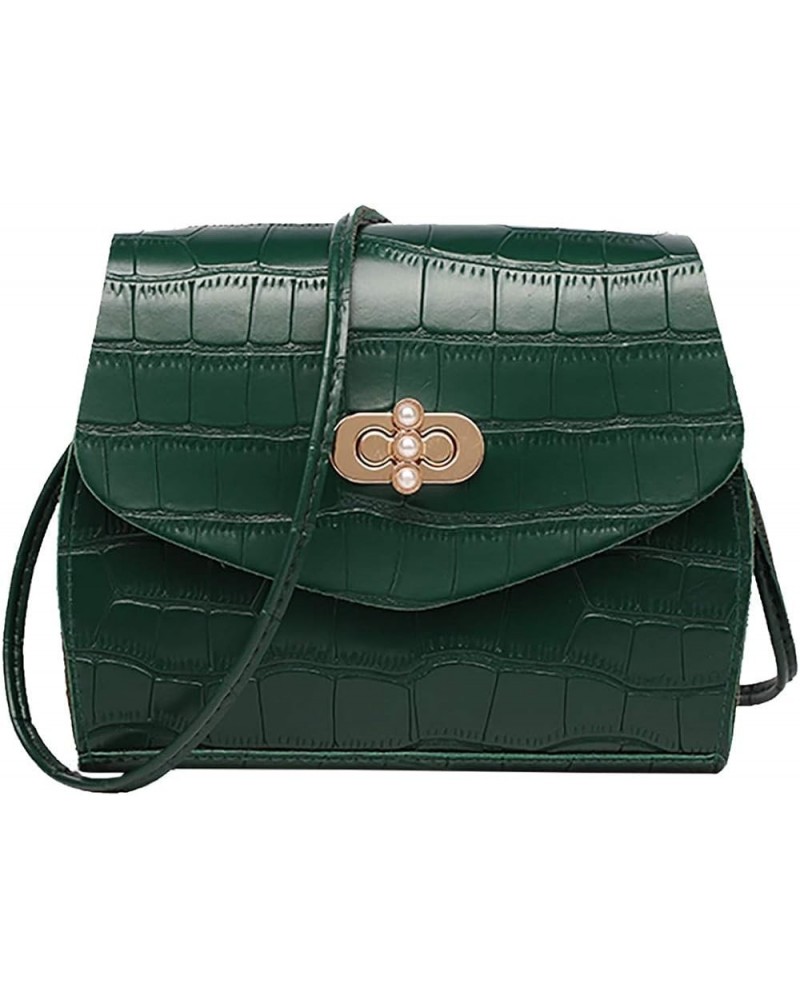 Shoulder Handbag Bag Bag Messenger Ladies Fashion All- Bag Leather Shoulder Bag for Men (Red, One Size) Green $10.56 Totes