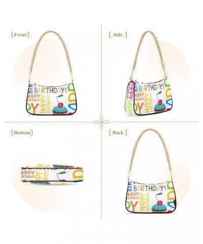 Cute Dog Print Satchel Purse Hobo Handbag Womens Designer Handbags Chain over the Shoulder Purse Happy Birthday $13.20 Should...