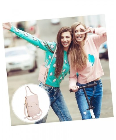 1pc Shoulder Messenger Bag Woman Casual Bag Pu Mini Phone Purse Pu Leather Card Bag Women Bag Women Beige $9.18 Totes