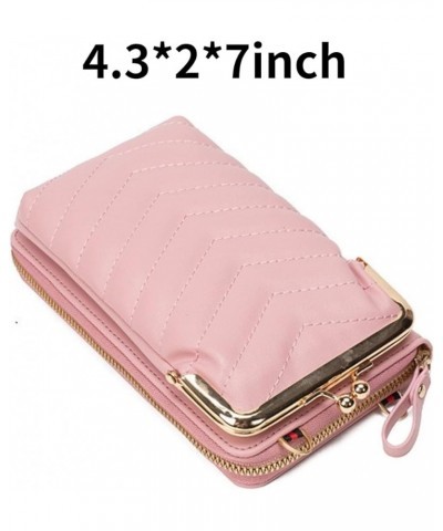 Touch Screen Mobile Wallet, Small Messenger Bag Mobile Phone Bag Shoulder Bag with 1 Adjustable Shoulder Strap for Women Blac...