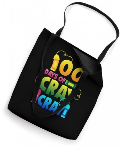 Teacher 100 Days Cray Cray Shirt of School Gifts Boys Girls Tote Bag $9.02 Totes