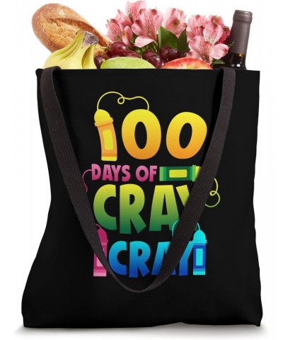 Teacher 100 Days Cray Cray Shirt of School Gifts Boys Girls Tote Bag $9.02 Totes