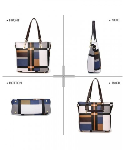 6-Pcs Women Handbag Purse Shoulder Bag Totes Satchel Bag Top-Handle Boston Bag Crossbody Bag Wallet Messenger Bag Set Blue $3...