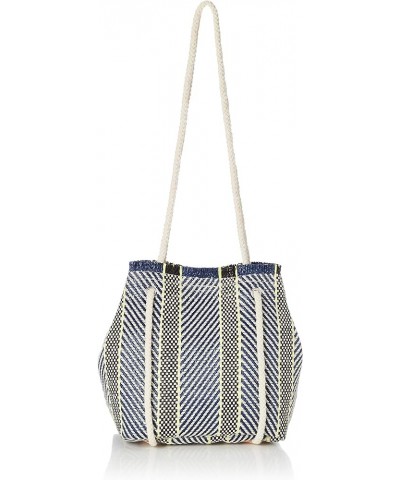 Vacation Stripe Shoulder Bag E5802 475169 Bule $28.30 Shoulder Bags