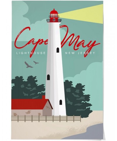 36x54 Inch Giclee Art Print Wall Decor, Cape May, New Jersey, Lighthouse $39.60 Totes