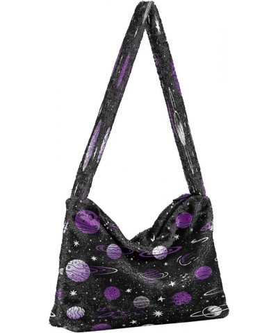 Floral and Sunflower Women's Shoulder Bag, Book Tote Bag, Fall Shoulder Bags for Women Black With a Constellation-3 $12.99 Totes