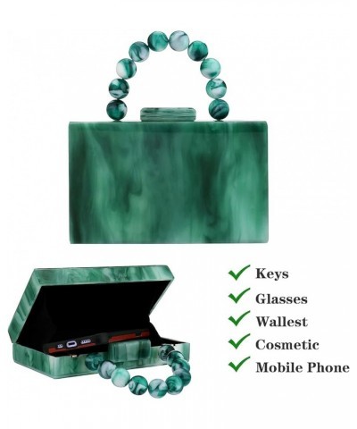 Acrylic Purses and Handbags for Women with Marbling Purses and Handbags Elegant Banquet Evening Crossbody Bag Box Clutch D $2...