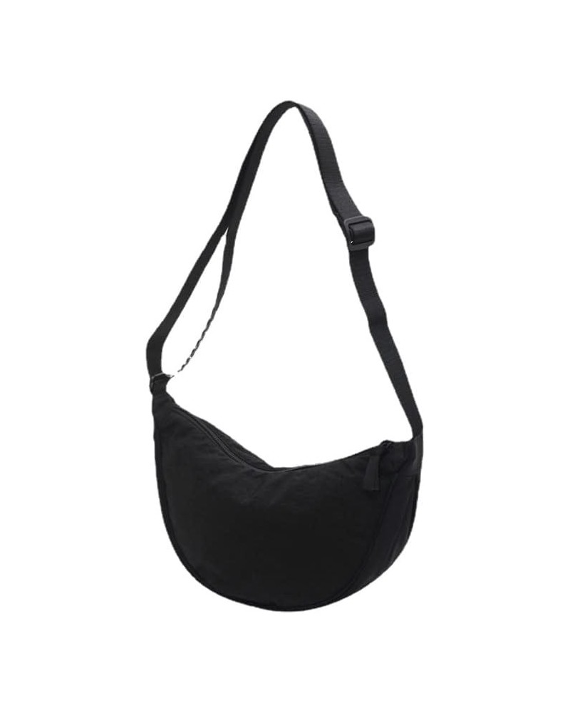 Casual Nylon Hobos Crossbody Bag for Women Shoulder Bags Large Capacity Tote Bag Female Purses Fanny Bag Black $11.00 Totes