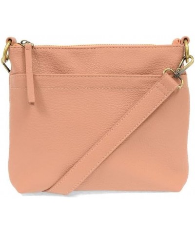 Women's Layla Top Zip Crossbody Blush $31.20 Crossbody Bags