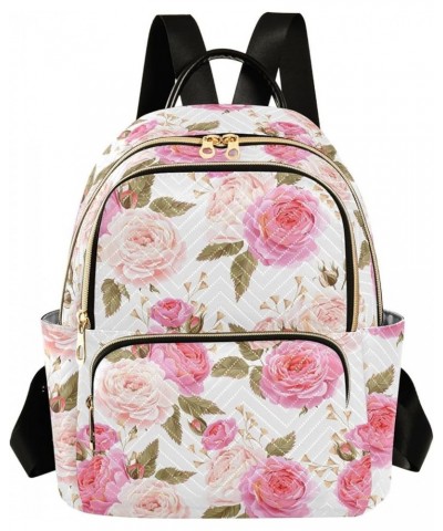 Bright Rose Backpack Purse for Women Lightweight Back Pack Casual Daypack Travel Shoulder Bag Bookbag - S Medium Multi03 $12....