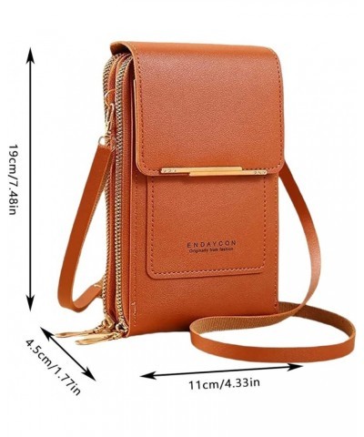 Crossbody Bags Shoulder Bags for Women Men Teen Trendy Clear Bag Concerts Stadium Approved Crossbody Phone Wallet C-brown $10...