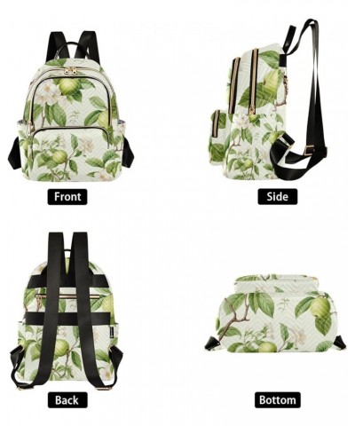 Pug's with Multiple Colors Ladies Backpack, Women's Travel Backpack for Airplane, Fashion Backpack Purse for Women, S Green F...