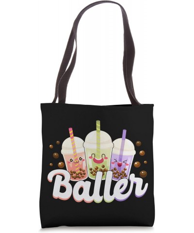 Bubble Boba Tea Baller Tote Bag $10.34 Totes