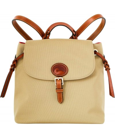 Handbag, Nylon Flap Backpack - Black Khaki $36.96 Backpacks