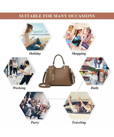 PU Leather Handbag for Women Simple Large Capacity Work Satchel Top Handle Tote Bag Ladies Daily Commuter Shoulder Bag Black ...