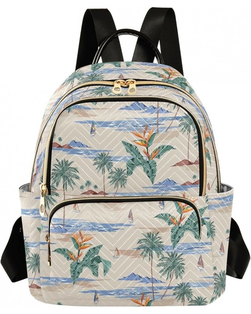 Island Palm Trees Backpack Purse for Women Fashion Ladies Shoulder Bags Travel Bag Back Pack HandBag Lady Gifts,M Medium $18....