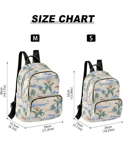 Island Palm Trees Backpack Purse for Women Fashion Ladies Shoulder Bags Travel Bag Back Pack HandBag Lady Gifts,M Medium $18....