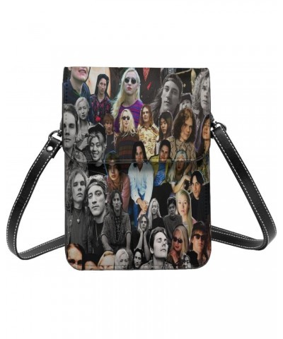 The Rock Smashing Music Pumpkins Band Collage Small Cell Phone Purse Cell Phone Purse Clutch Handbag For Womens Female Black ...