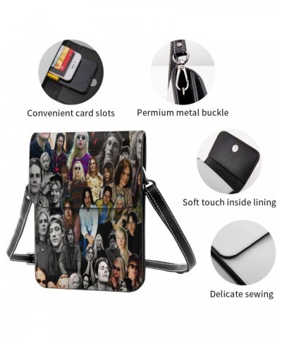 The Rock Smashing Music Pumpkins Band Collage Small Cell Phone Purse Cell Phone Purse Clutch Handbag For Womens Female Black ...