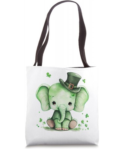 St Patrick's Day Irish Funny Elephant Saint Patrick's Day Tote Bag $12.08 Totes