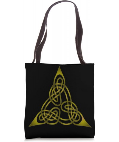 Triangle Knot With Doubled Threads Yellow Tote Bag $10.34 Totes