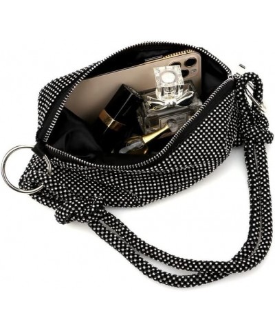 Rhinestone Evening Bags for Womens, Chic Crystal Sparkly Evening Purse Handbag Hobo Bag Black $15.94 Evening Bags