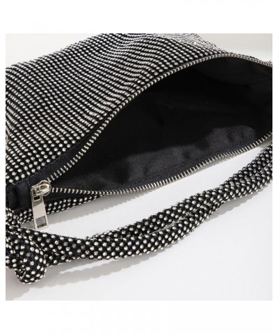 Rhinestone Evening Bags for Womens, Chic Crystal Sparkly Evening Purse Handbag Hobo Bag Black $15.94 Evening Bags