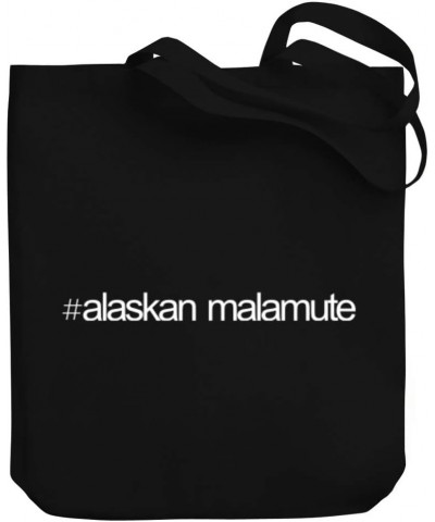 Hashtag Alaskan Malamute Bold Text Canvas Tote Bag 10.5" x 16" x 4 $20.39 Totes