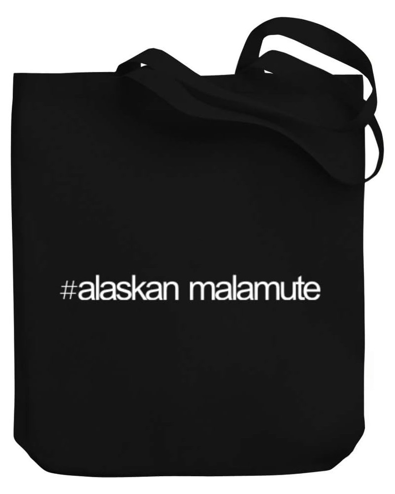 Hashtag Alaskan Malamute Bold Text Canvas Tote Bag 10.5" x 16" x 4 $20.39 Totes