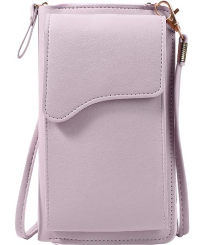 Women Crossbody Phone Purse Small Vegan Leather Smartphone Bag Mini Messenger Shoulder Bags Fashion Wallet Red Purple $25.05 ...