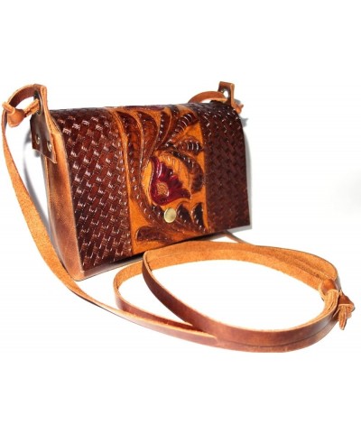 Leather Crossbody Bag, Shoulder Bag, Gift for Women, Sling Bag for Girls, Ladies Purse Brown $14.99 Crossbody Bags