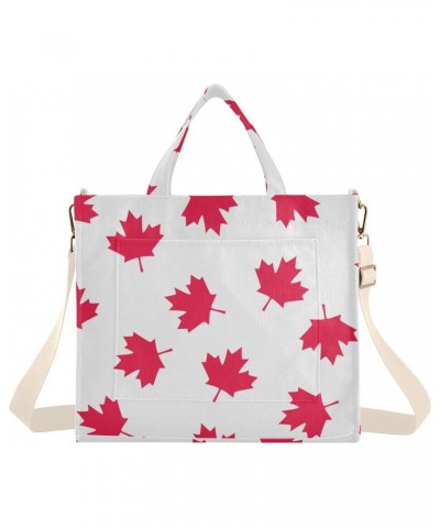 Red Maple Leaves Women Purse Totes Beach Tote Bag Aesthetic Tote Bags Large Bag Smart Size S $11.48 Totes