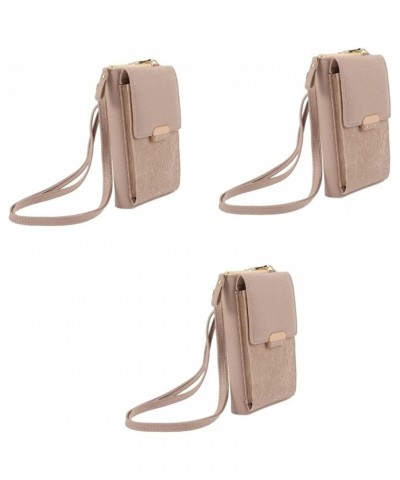 2pcs Women's Mobile Phone Bag Women's Shoulder Handbags Crossbody Sling Bags for Women Cell Phone Purse Apricotx3pcs $16.33 S...