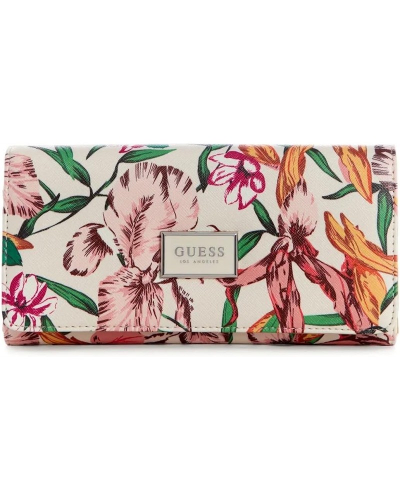 Pink Floral Print Large Wallet Clutch Bag $24.19 Clutches