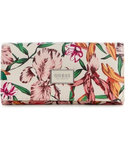 Pink Floral Print Large Wallet Clutch Bag $24.19 Clutches