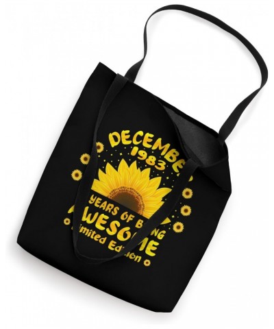 41st Birthday 41 Year Old Sunflower Lover Born December 1983 Tote Bag $13.45 Totes