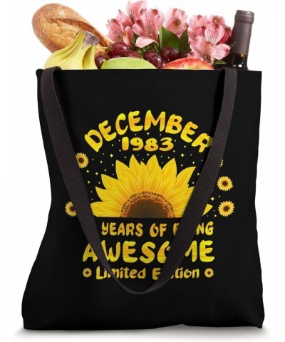 41st Birthday 41 Year Old Sunflower Lover Born December 1983 Tote Bag $13.45 Totes