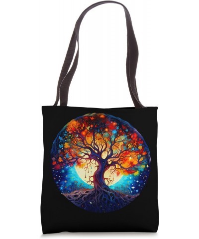 Tree in Moonlight Full Moon Tote Bag $16.50 Totes