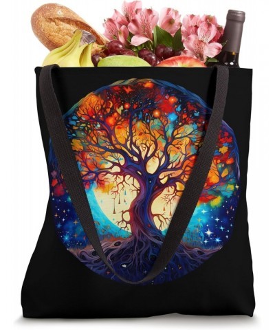 Tree in Moonlight Full Moon Tote Bag $16.50 Totes