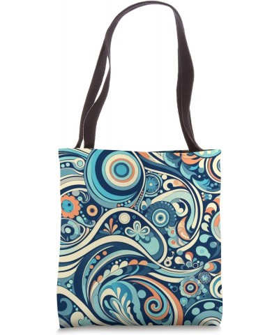 Feel Good Abstract Inpired Design in Blues Tote Bag $10.25 Totes