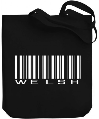 Welsh Top Barcode Canvas Tote Bag 10.5" x 16" x 4 $20.79 Totes