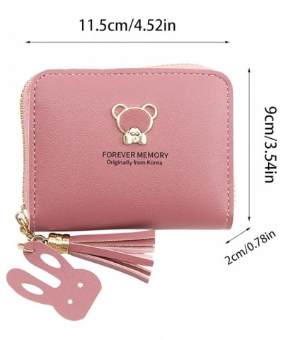 Women Fashion Cartoon Artificial Leather Zipper Underarm Bag Phone Bag Envelope Bag Purse Clutch (Hot Pink, One Size) Hot Pin...