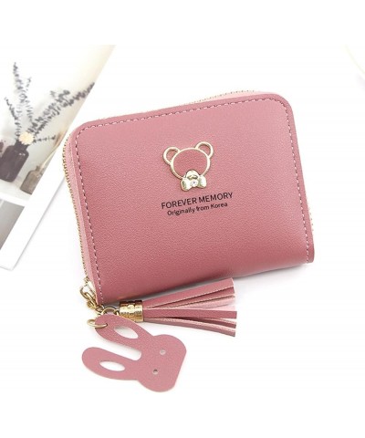 Women Fashion Cartoon Artificial Leather Zipper Underarm Bag Phone Bag Envelope Bag Purse Clutch (Hot Pink, One Size) Hot Pin...