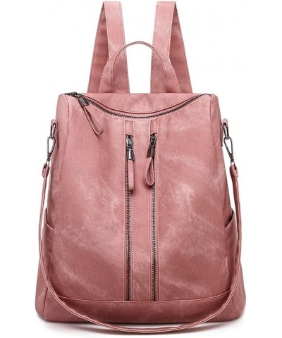 Handle Satchel Handbags Shoulder Bag PU Shoulder Purse Women's Fashion Backpack Pink $45.63 Satchels