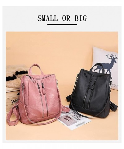 Handle Satchel Handbags Shoulder Bag PU Shoulder Purse Women's Fashion Backpack Pink $45.63 Satchels