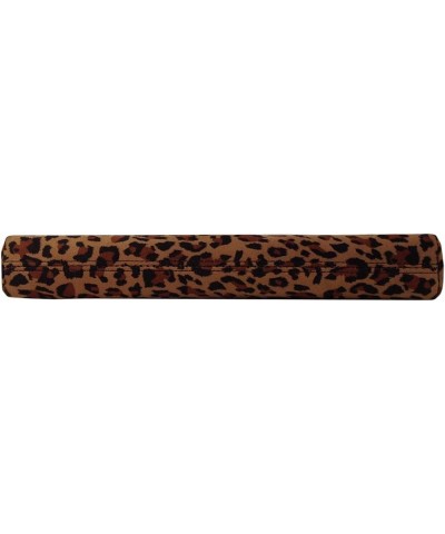 Faux Suede Top Handle Small Leopard Clutch Tan $22.92 Clutches