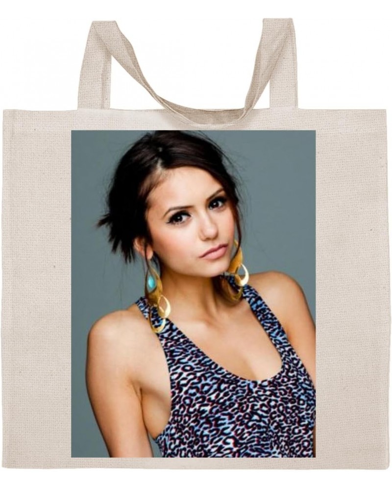 Nina Dobrev - Cotton Photo Canvas Grocery Tote Bag IDPP596023 $21.20 Totes