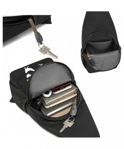 I Love My Chickens Chest Bag Shoulder Bags Crossbody Bag Chest Pocket Black Black $23.11 Crossbody Bags